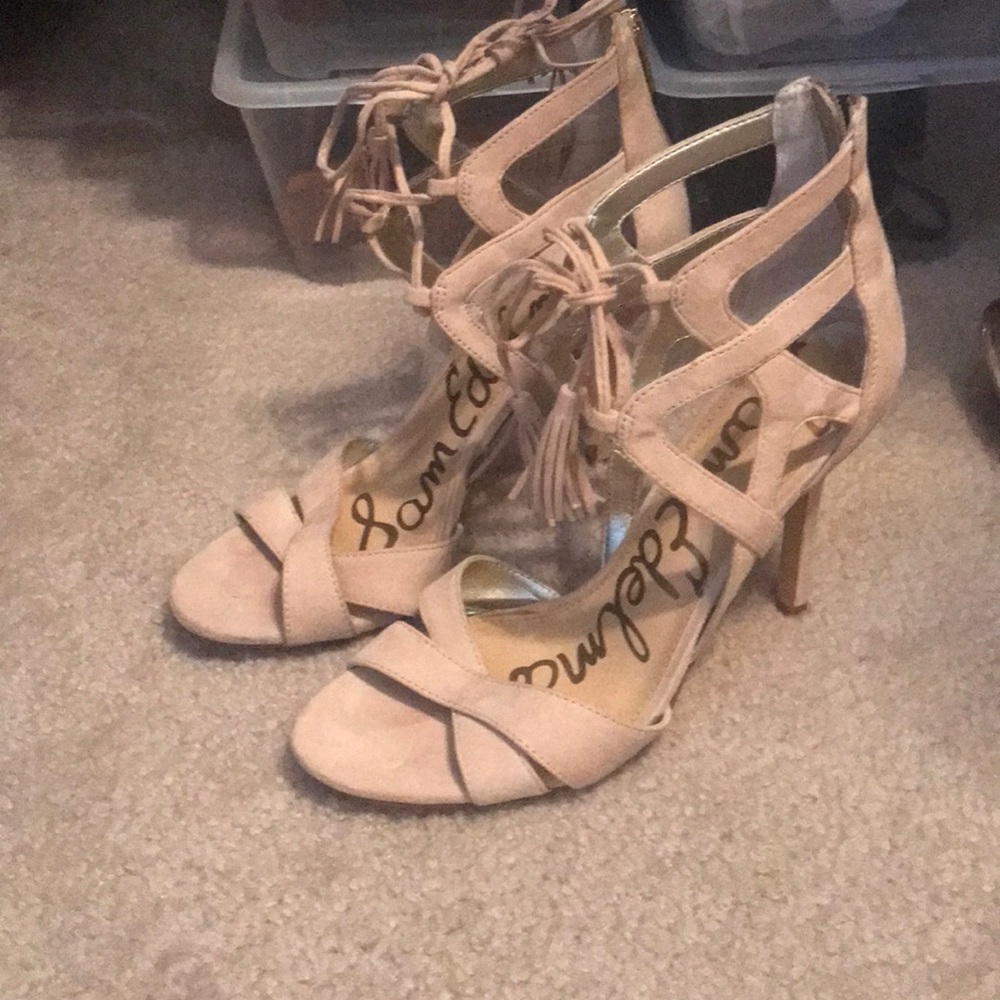 Sam Edelman open toe Azela pumps